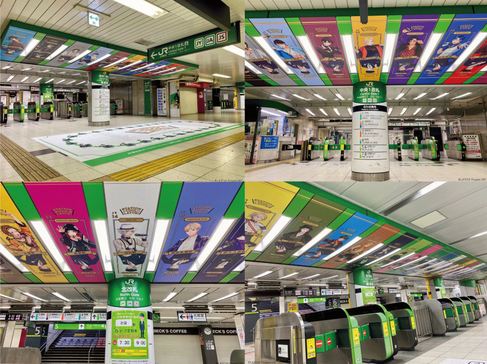 JR池袋駅「北改札」「中央１東改札」に『STATION IDOL LATCH!』装飾が登場！